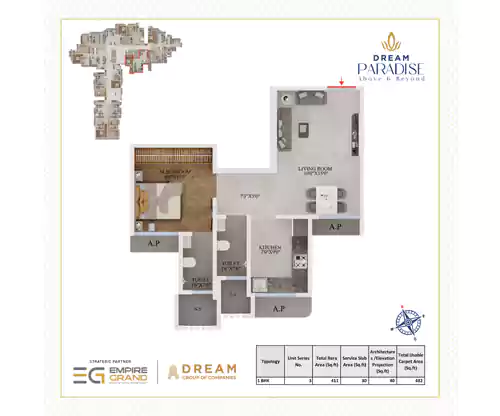 Dream Paradise 2 bhk